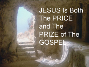 Image result for The Price and the Prize of the Gospel